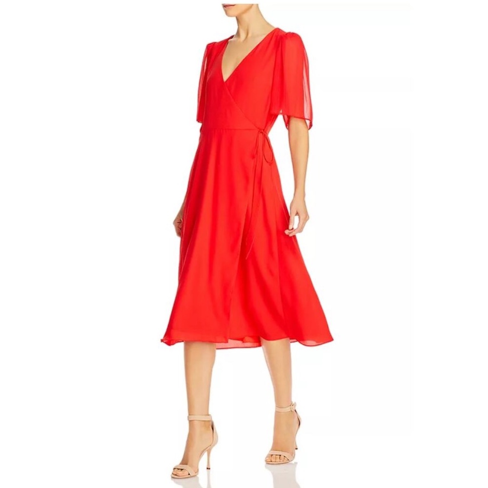 Wrapping red dress from Alice and Olivia